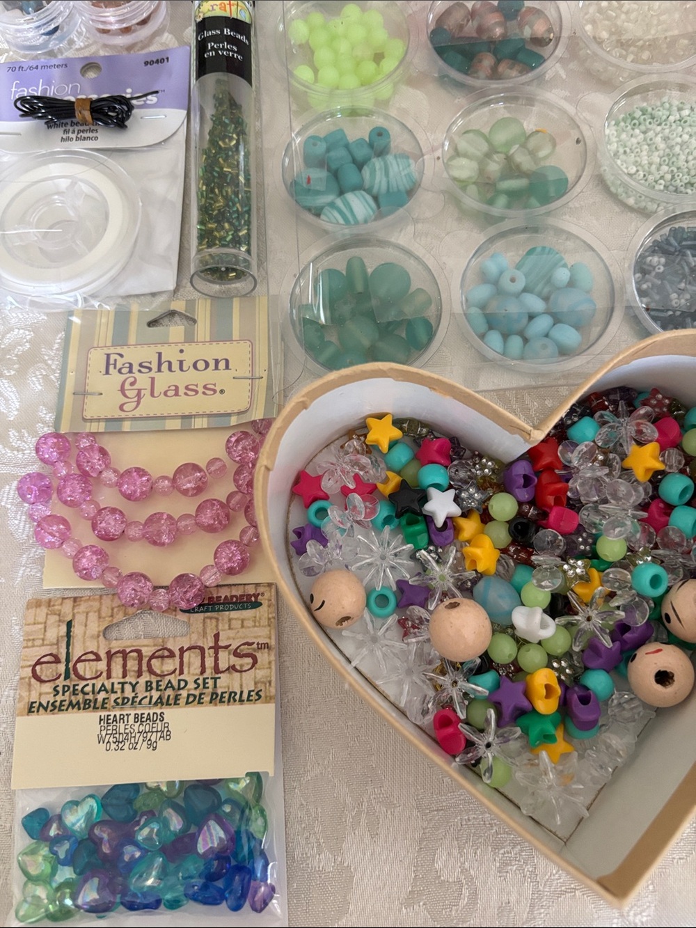 LOT of Mainstays Multi-Color Craft Beads and Assorted Bead Sets - Picture 5 of 6